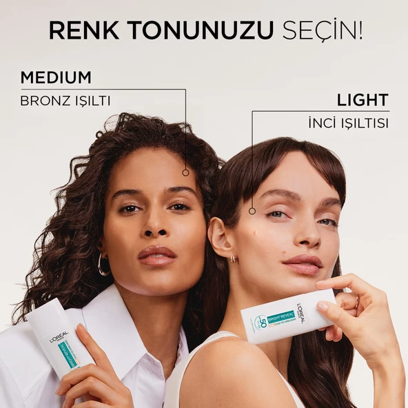 L'Oréal Paris Bright Reveal Spf 50+ Koyu Leke Karşıtı Renkli Fluid Günlük Yüz Güneş Kremi 50 ml - Medium - 6