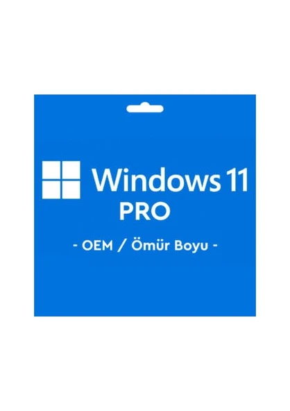 Microsoft Windows 11 Pro Oem Key Lisans Anahtarı Ömür Boyu