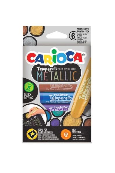 Temperello Poster Boya Kalemi 6’lı – Metalik - 3