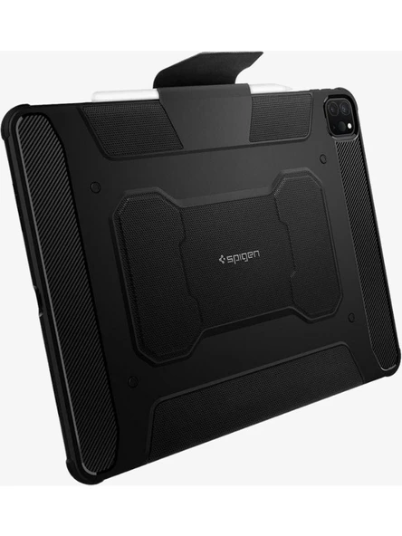 Spigen iPad Pro 12.9" (2022 / 2021) Kılıf Rugged Armor Pro Black - ACS02889 - 5