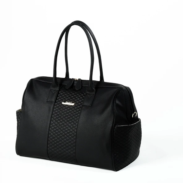 M&Y Gaia Deri Anne Bebek Bakım Çanta Seti 7240 Siyah - 4