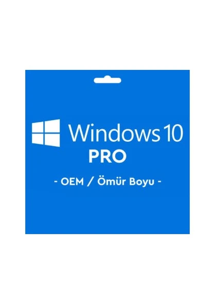 Microsoft Windows 10 Pro Oem Key Lisans Anahtarı Ömür Boyu