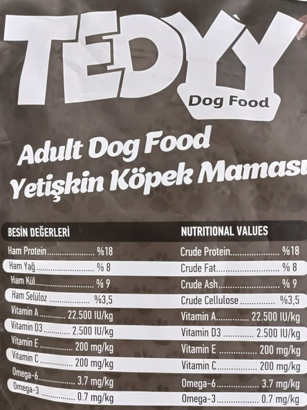 Teddy Yetişkin Köpek Maması Lamb Rice (Açık 500 g) - 2