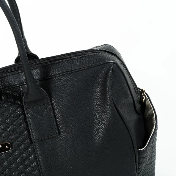 M&Y Gaia Deri Anne Bebek Bakım Çanta Seti 7240 Siyah - 7