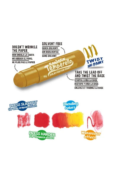 Temperello Poster Boya Kalemi 6’lı – Metalik - 4