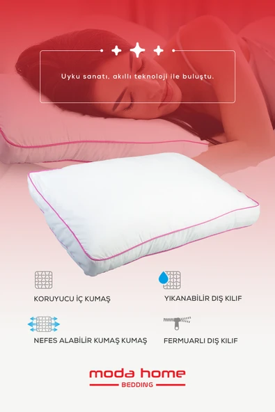 Moda Home Bedding 2 Adet Frio Yastık Çift Biyeli - 2