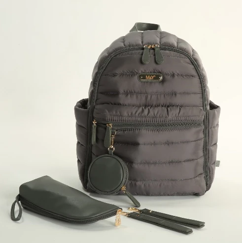 M&Y Puff Anne Bebek Bakım Sırt Çantası 7335 Gri ürün görseli