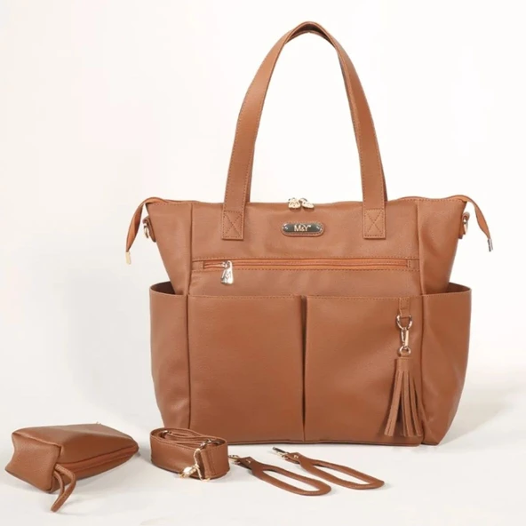 M&Y Victory Deri Anne Bebek Bakım Çantası 7210 Taba - 8