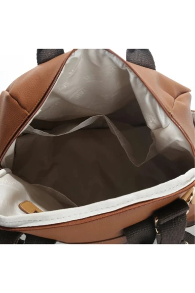 M&Y Holifera Deri Anne Bebek Bakım Sırt Çantası 7260 Taba - 8