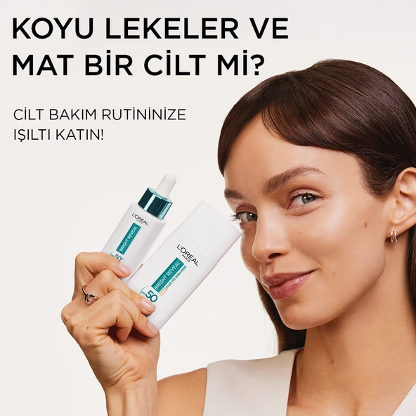 L'Oréal Paris Bright Reveal Spf 50+ Koyu Leke Karşıtı Renkli Fluid Günlük Yüz Güneş Kremi 50 ml - Light - 8