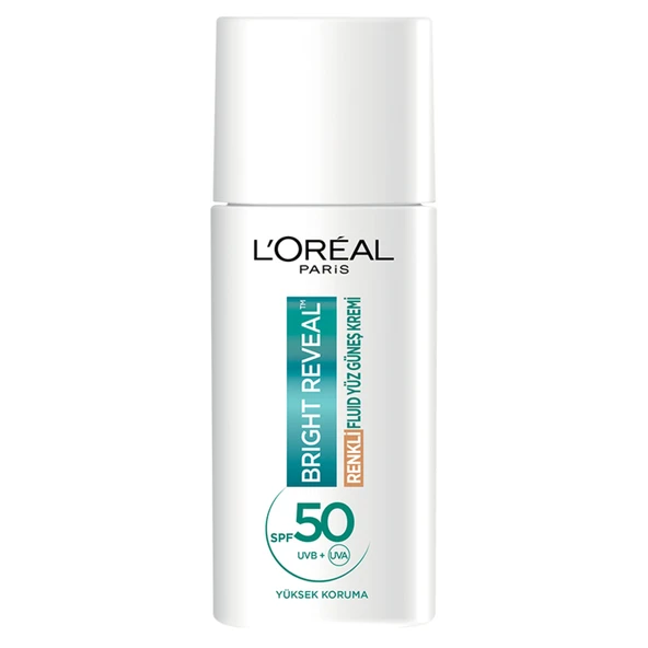 L'Oréal Paris Bright Reveal Spf 50+ Koyu Leke Karşıtı Renkli Fluid Günlük Yüz Güneş Kremi 50 ml - Medium - 11