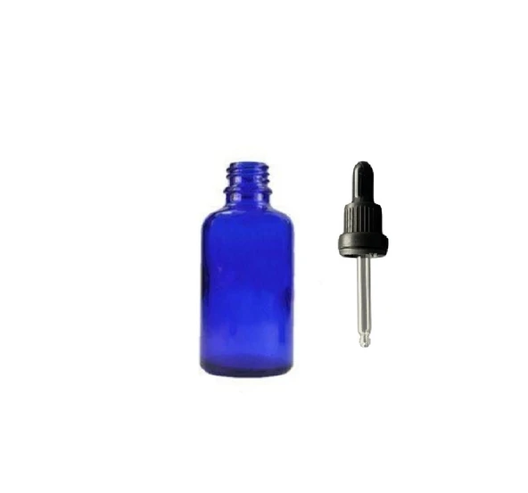 30ml mavi cam damlalıklı 12 adet, Siyah Kapak, Ecza şişesi, Damlalıklı şişe, propolis şişesi, damlatmalı şişe, saç serum şişesi, ecza şişesi