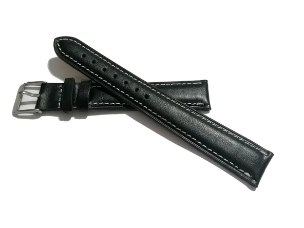 Fado Hertürlü &Saate uygun Beyaz Dikişli Düz  Hakiki Dana derisi  18 mm  Uzun  Kayış (199)