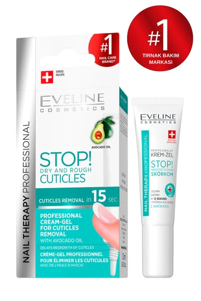 Eveline Cosmetics 15 Saniyede Tırnak Eti (KÜTİKİL) Giderici Bakım Jeli 12 ml - 2