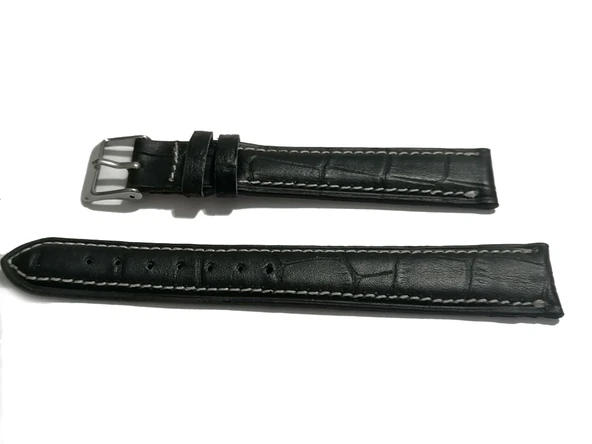 Fado Hertürlü &Saate uygun Beyaz Dikişli croko  Hakiki Dana derisi  18 mm  Uzun  Kayış (198) - Resim 4