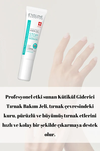 Eveline Cosmetics 15 Saniyede Tırnak Eti (KÜTİKİL) Giderici Bakım Jeli 12 ml - 4