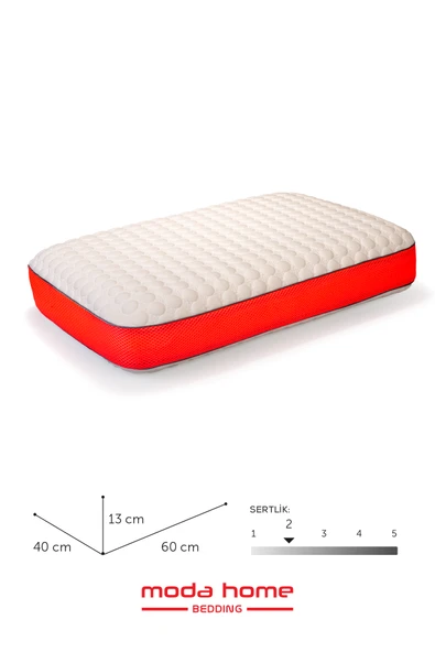 Moda Home Bedding 2 Adet Visco Bubbli Tombik Yastık PEMBE,  Visco yastık, Ortopedik yastık - 5
