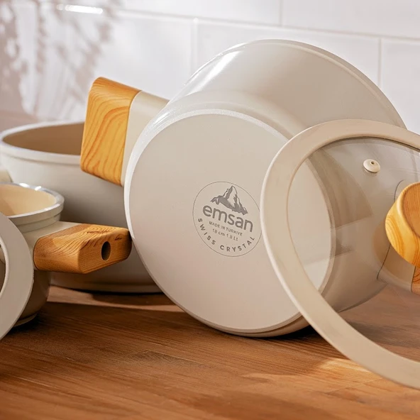 Emsan Swiss Crystal 6 Parça Midi Tencere Seti - 5
