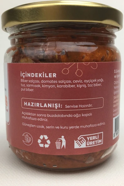 ANKAZEN Kadın Eliyle Acuka Cevizli Kahvaltılık Sos 200 gr - 4