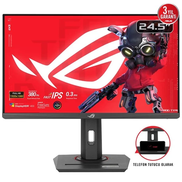 <![CDATA[ASUS 24.5" IPS ROG STRIX XG259QNG 0.3MS 380HZ HDMI-DP GAMING MONİTÖR 1920X180]]>