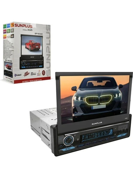 Sunplus Hıtech SP-9022 Indash Teyp 7 Inç 4X55 Watt Bluetooth Mirrorlink Kumanda - 2
