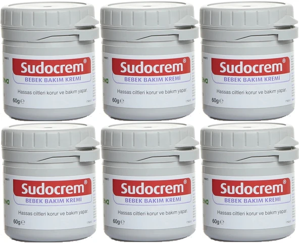 Sudocrem Cilt Bebek Bakım - Pişik Kremi 60GR (6 Lı Set)