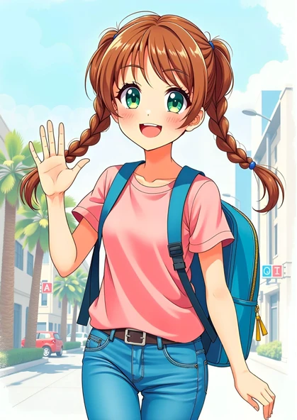 Liseli KIZ Anime Boyama Kitabı (Renkli Anime Poster Hediyeli) - 2