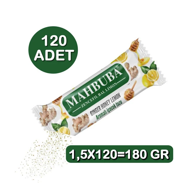 Mahbuba Tek İçimlik Zencefil Bal Limon Aromalı Oralet Çayı 120x1.5gr
