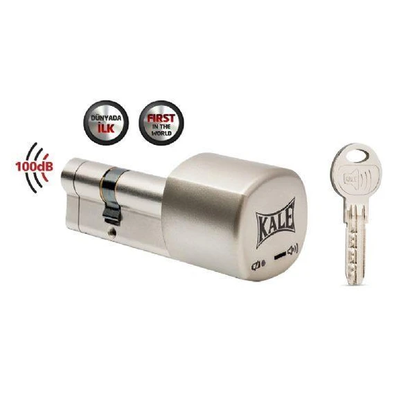 Kale 164 ASYN UZUN TİP 71 mm PİLİ DEĞİŞEBİLEN mandallı tuzaklı ALARMLI barel silindir, kilit göbeği