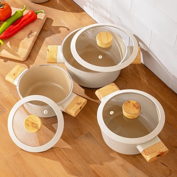 Emsan Swiss Crystal 6 Parça Midi Tencere Seti - 2