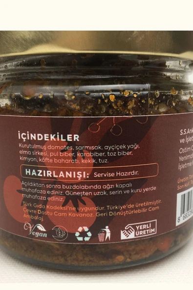 ANKAZEN Kadın Eliyle Kahvaltılık Kuru Domates 310 gr - 3
