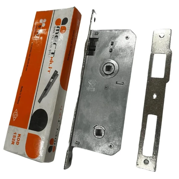 Mert 40 mm rulmanlı saten WC kapı kilidi saten ayna