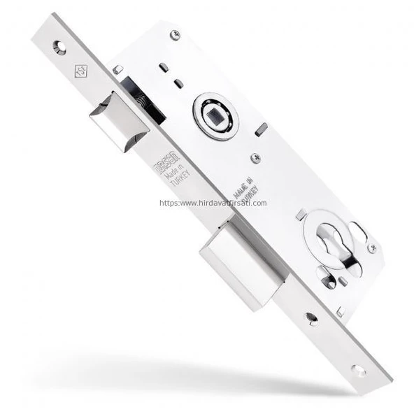 Tursan 35 mm 40 mm düz oval ayna gömme silindirli kilit nikel-dış kapı kilidi ürün görseli 1