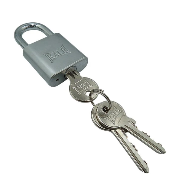 Kale KD001/10-640 prinç asma kilit 40 mm nikel kaplamalı - 4