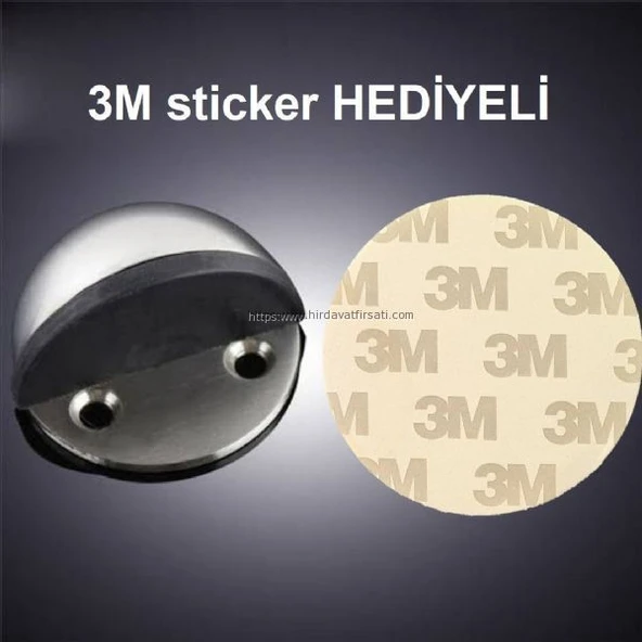 Marelli inox yarım ay tipi saten yer tamponu 3M sticker HEDİYELİ