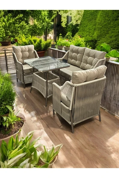 Aether Haven Premium 2+1+1 Balkon Takımı (Küçük Balkonlar İçin İdeal Ölçü) - 6