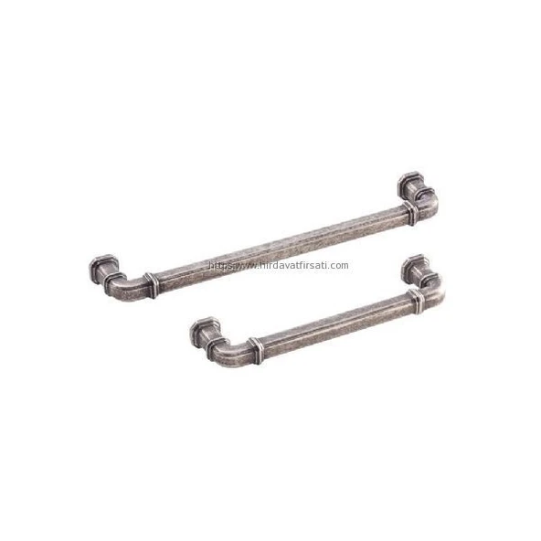 Doğanlar GUSTO antik gümüş mobilya kulp kulbu 128 mm