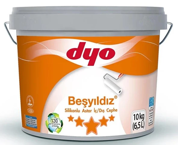 Dyo Beşyıldız Silikonlu İç Dış Astar 10 Kg Beyaz - 2