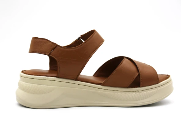 De Scario 51 Kadın Deri Sandalet - Resim 2