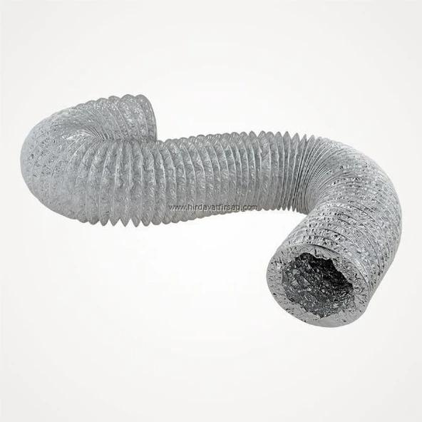 1.kalite lüks telli esnek 12lik davlumbaz / aspiratör borusu 2 mt