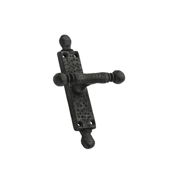 Prinç döküm antik siyah rustik eskitme, ferforje tipi osmanlı tipi mandal sapı pencere kolu HFT03008