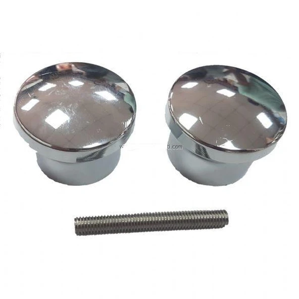 Duşakabin için parlak krom kaplamalı tekli tutacak duşakabin düğmesi, kulbu, kulpu ürün görseli 1