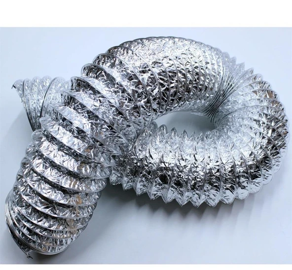 1.kalite lüks telli esnek 12lik davlumbaz / aspiratör borusu 3 mt