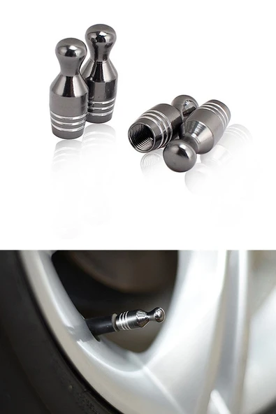 Oto Araba Sibop Kapağı Seti Metal Bowling 4'lü Set Krom - 4