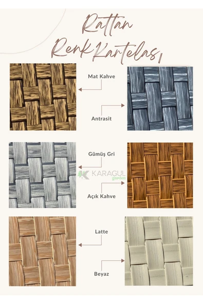 Veronica Premium Rattan Köşe Takımı - 7