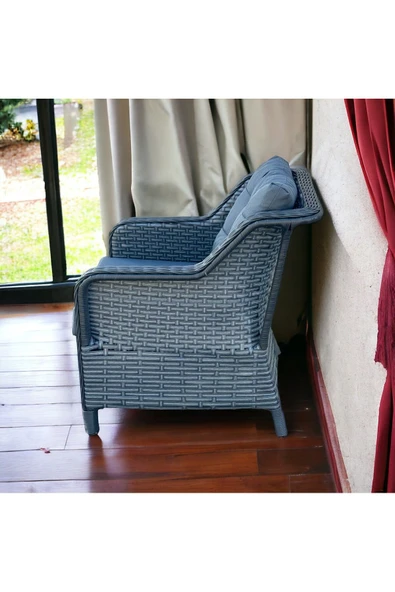 ANTRALOUNGE ANTRASİT RENK 3+1+1 BALKON & BAHÇE TAKIMI - 5