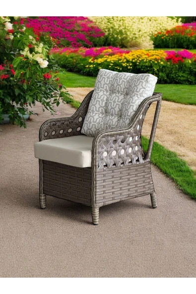 SASHA PREMIUM KÜÇÜK ÖLÇÜ RATTAN BALKON & BAHÇE TAKIMI - 3
