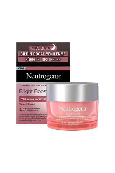 Neutrogena Bright Boost Yaşlanma Karşıtı Gece Kremi 50 Ml