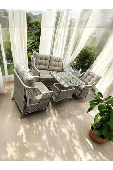 Aether Haven Premium 2+1+1 Balkon Takımı (Küçük Balkonlar İçin İdeal Ölçü) - 2
