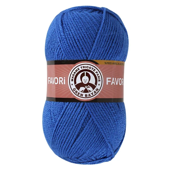 Ören Bayan Favori Örgü İpi - Saks Mavisi - 1 Adet - ( Renk Kodu : 016 ) ürün görseli 1